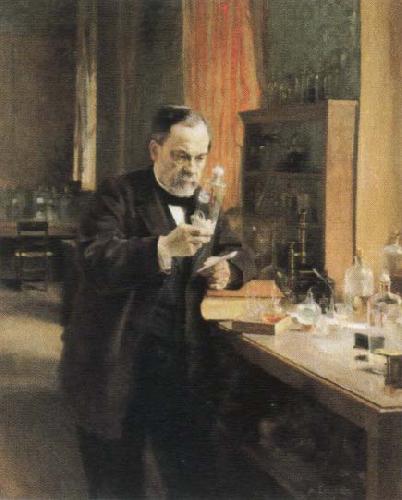 Albert Edelfelt louis pasteur in his laboratory Sweden oil painting art